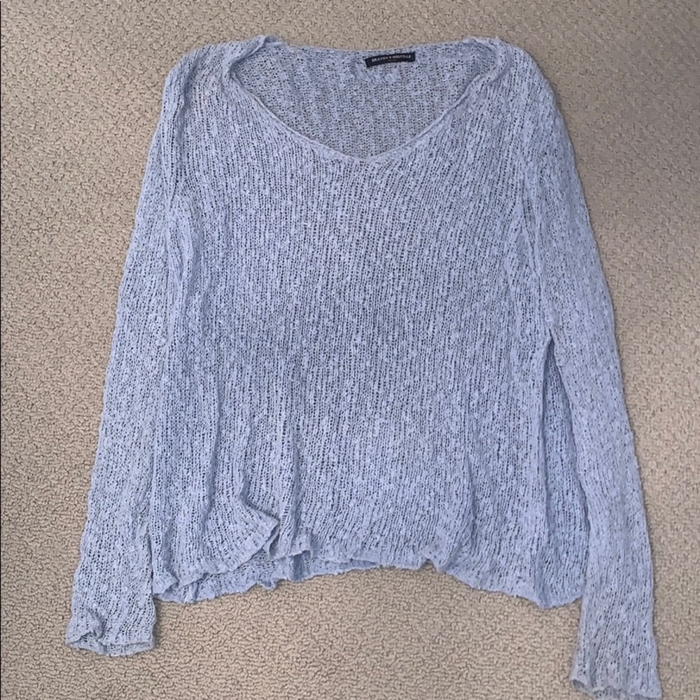 Blue Brandy Melville knit sweater
